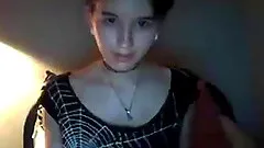 Skinny dutch girl teases on web cam