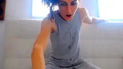 Crazy bitch gets fingered while masturbating with a toy