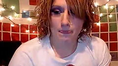 This hot girl loves cum in her mouth and on her face.