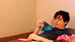 Girlfriend caught boyfriend sniffing her pants and fucks him.