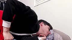 Muscle bear daddy barebacks teenage boyfriend