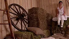 Hottie in white Athina Love gets naked with her horny stunner