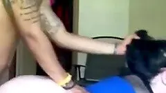 Hot wife enjoying a wild cock ride with anal creampie