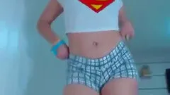 Sexy girl does a hot booty shake dance on live cam