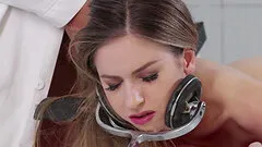 Naughty doctor spanking Stella Cox and drilling her wet pussy