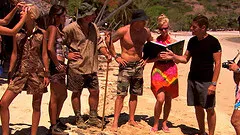 Steamy dick riding with salacious Leanna Sweet at the beach