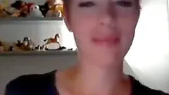 Amazing short hair  teen on webcam