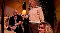 Small tits cougar riding huge dick hardcore while she moans