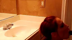 Red Head Slut Pounded by big black cock