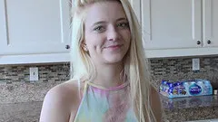 Blue-eyed blondie Riley Star having sex with her step daddy