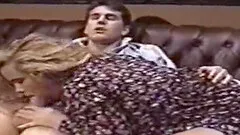 Retro big tits girlfriend playing with cock