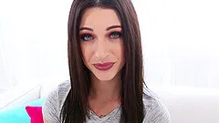 Danny Mountain treats Lacey Channing with sticky facial after sex