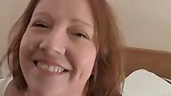 Facial for chubby Candy Kain after wild pussy and mouth fucking