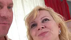 Georgina loves when her 30year old stud kneads and gropes her large tits