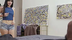 Interracial pussy slamming with an incredible hottie Karly Baker