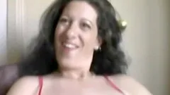 Hot and busty brunette wife sucks her hubbys cock in this homemade sex video