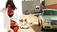 Jayden taking black cock hardcore in interracial porn