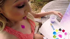 Hime Marie is a skinny slut who loves riding a fat dong