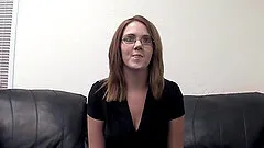 Morgann is a geeky babe ready to be plowed by a hot man