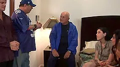 Hot FFM threesome with an incredible alternative slender babe