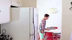 Teen twink learns how to fuck his friend's tight hole