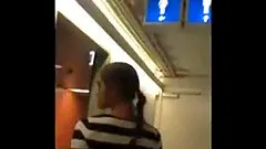 Absolutely Gorgeous Babe Fucked In A Public Toilet