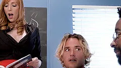 Redhead Lauren Phillips gets naked for a nasty plowing experience