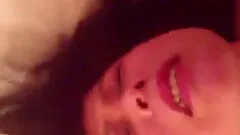 Chinese MILF filmed fucking herself with a dildo