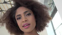 Interracial fuck with leggy brunette chick Luna Corazon