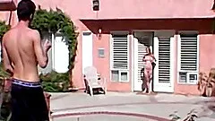 Cute blonde chick seduced for a great outdoor plowing experience