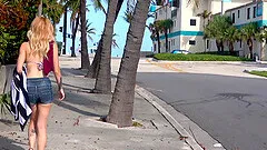 Sweet Lilli Dixon seduced for an outdoor shagging experience