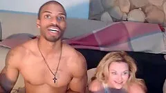 Wife gets shared with big black cock on webcam