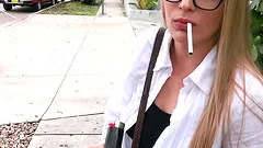 Sloan Harper is a honey with glasses in need of a dick