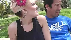 Candy Monroe enjoys a massive dick in front of a cuckold