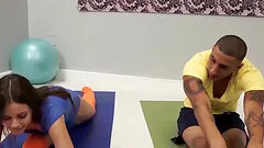 flexi sex workout with cute Lucy Doll