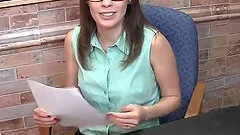 Horny Brunette Loves Sucking Big Cock