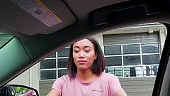 Aria is a cock craving honey ready to be fucked in a car