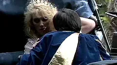 Brunette with natural tits throbbed hardcore outdoor