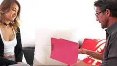 Sporty teen Uma Jolie gets fucked so hard by her bf in her socks