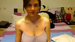 College Brunette Tits Out