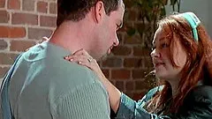 Sexy model in thong penetrated seductively till getting facial cumshot