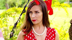 Cassidy Klein is an elegant chick in need of an outdoor shag