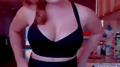 Redhead Kitchen Striptease