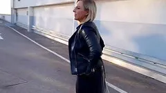 Horny couple getting fucked in the public elevator