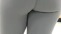 Random College Teen With Yoga Pants At The Store