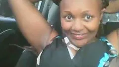 Dark angel milf goes crazy on car