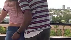 On the balcony in vegas real homemade