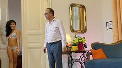 Melody Petite with long hair banging on monster cock hardcore