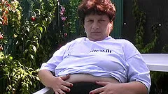 Untiring plump Mischa has two sex toys to get her to cum hard