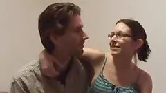 Cute amateur babe with glasses is in need of a stiff dick